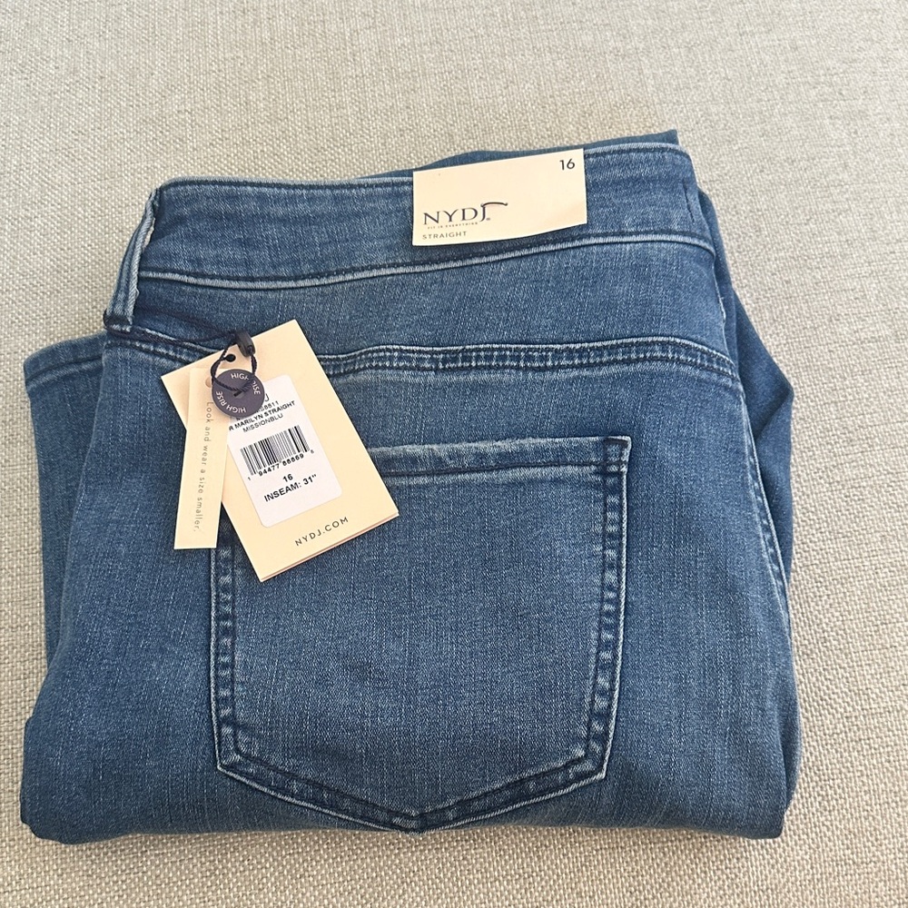 NYDJ Women's Classic Denim Straight Leg Jeans